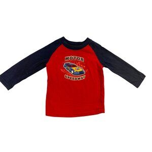 Garanimals Boys Infant Baby Size 18 Months Red Jersey Tshirt Tee Shirt Top Motor